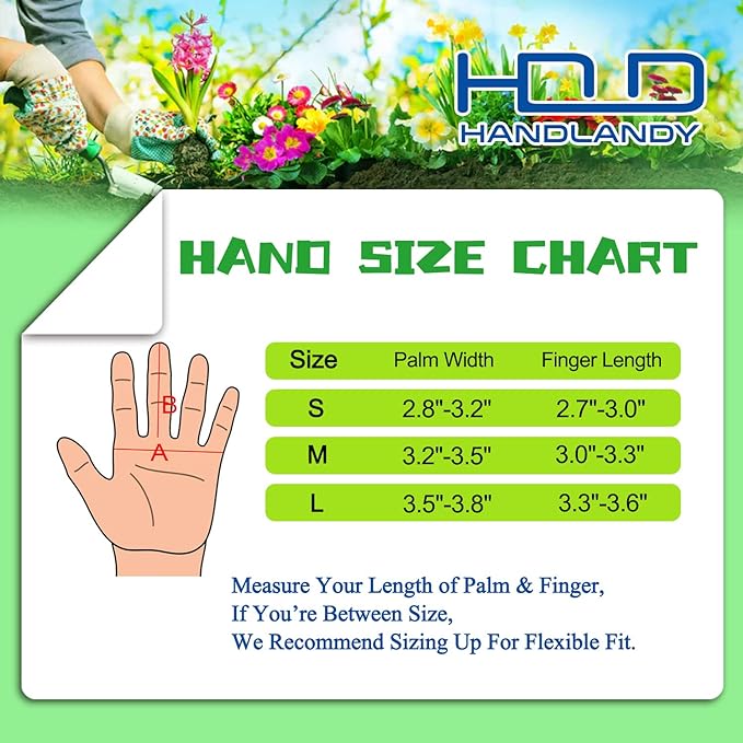 HANDLANDY Long Gardening Gloves for Men & Women, Thorn Proof Rose Pruning Gloves Leather Gauntlets Garden Glove Yard Work Glove (Medium, Grey)