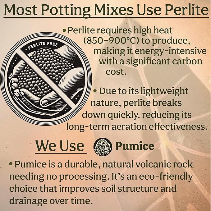 Craft Aroid Potting Mix- Elite Alocasia, Philodendron, Monstera Soil Mix, Chunky, Well Draining Potting Soil for Indoor Plants, All Tropical Plants & Houseplants, Synthetic & Peat Free 8QT
