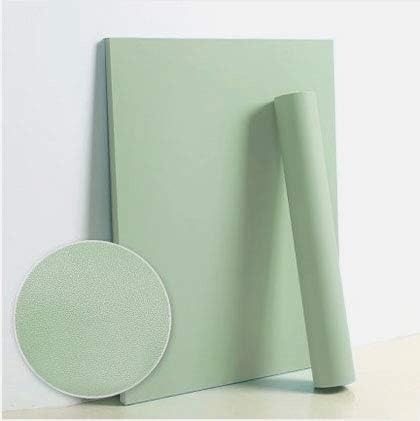 Dimoon 394''x17.7'' Green Peel and Stick Wallpaper Contact Paper Modern Self Adhesive Wall Paper Removable Renter Friendly Textured Solid Color Shelf Cabinet Vinyl Roll (394''x17.7'',Light Green)