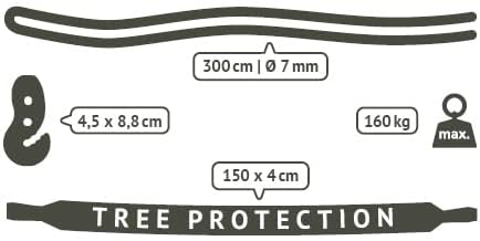 LA SIESTA® Large Comfort Domingo Hammock Chair Swing & Tree Mount Kit - Suspension Kit for Trees Beams Posts - Weatherproof, Outdoor Indoor Hammock Swing - Hanging Chair for Bedroom Patio - Toucan