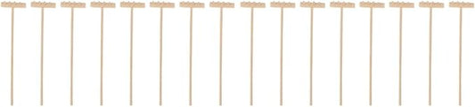 EXCEART 16 Pcs Mini Zen Garden Tool Set - Desktop Sand Rake, Miniature Dollhouse Rakes, Tabletop Wooden Toys, Garden Accessory - Juicy Bamboo Beech Child