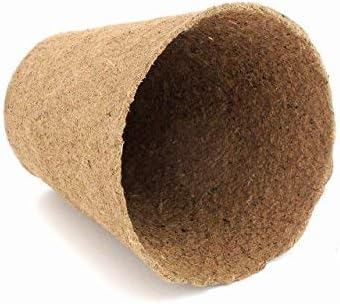 Daniel's Plants 3" Naked Pots | Natural Plantable Seed Starter Pots | OMRI-Listed Biodegradable Pots for Seedlings | Enhanced Drainage & Aeration | Earth Friendly - Peat Free (60, 3" Round)