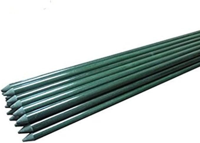 Garden Stakes 4ft for Plants, 20pack Tree Stakes Fence Post Fiberglass Rod, 1/5 Inch Dia Garden Poles Tree Stake Cucumber Stake EcoStake Rust-Free (48inch)