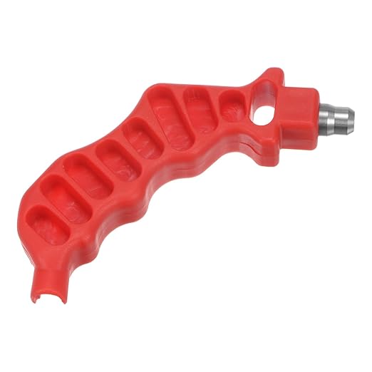 HARFINGTON 2-in-One Drip Irrigation Tubing Hole Punch 8mm for 1/4 Inch Fitting and Emitter Insertion Drip Tube Hole Punch Fitting Insertion Tools for Laying Branch Drip Pipes, Red