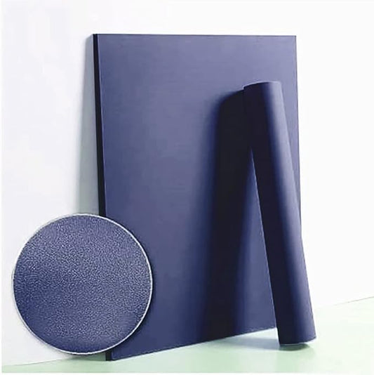 Dimoon 236''x17.7'' Blue Peel and Stick Wallpaper Contact Paper Modern Self Adhesive Wall Paper Removable Renter Friendly Textured Solid Color Shelf Cabinet Vinyl Roll (236''x17.7'',Tibetan Blue)