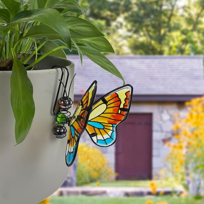 BESPORTBLE 3pcs Flower Pot Decoration Pendant Plant Pot Flower Pots Outdoor Decor Hangers Bonsai Decoration Plant Decor Hanger Iron Flower Pot Hanger Decor Glass Mini Accessories