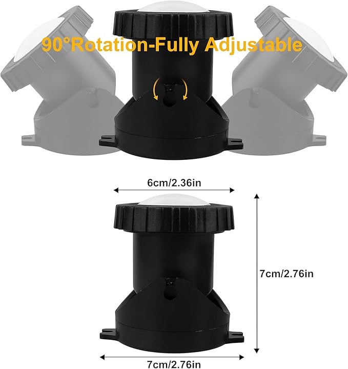 Pond Lights with Timer, Colored Fountain Lights IP68 Waterproof Pond Light, Underwater LED Dimmable Outdoor Lights for Fish Tank Pond Fountain Garden Landscape, 2 Lights
