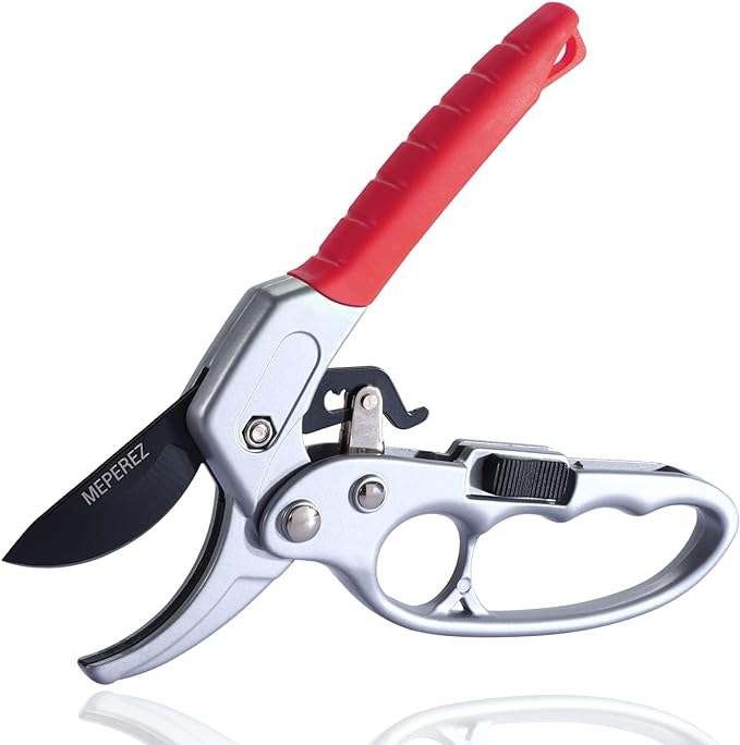 Garden Clippers, Premium Germany Pruners, Work 3 Times Easier, Professional Pruning Shears, Cutting Rose, Flower, Hedge, Stem, Sharp Scissors Gardening Tools, Arthritis Weak Hand Snips