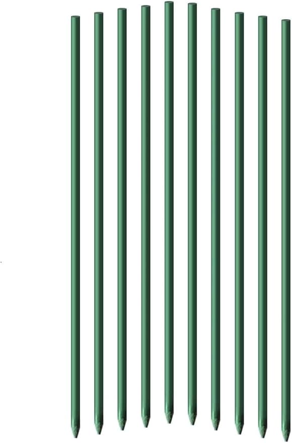 5 Ft 50pack Garden Stakes for Climbing Plants,1/4" Dia Supports Poles EcoStake Rust-Free Plant Sticks Fence Post (60inch)
