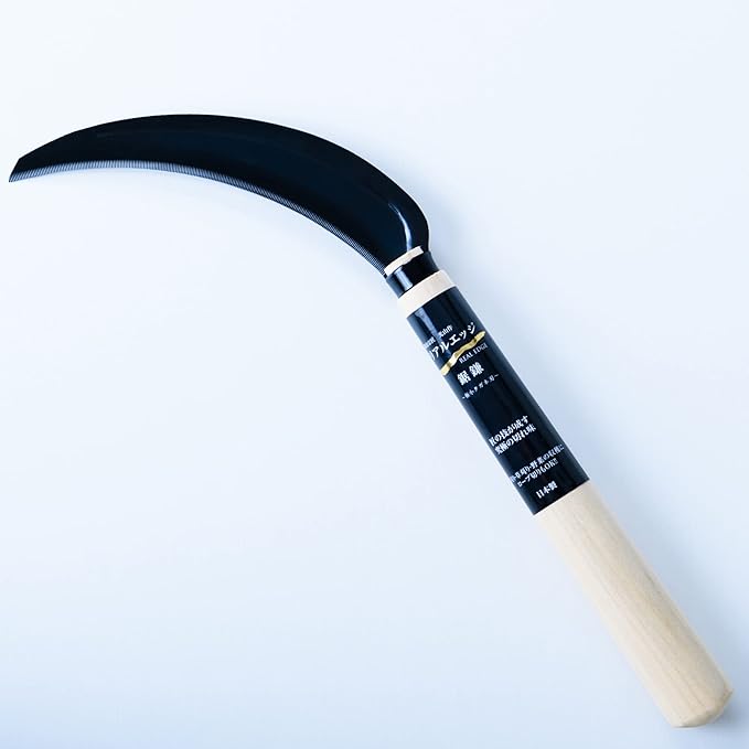 Japanese Weeding Steel Grass Sickle Gardening Tools [Made in Japan] Clearing Hand Held Garden Tool Farming Portable Weeder