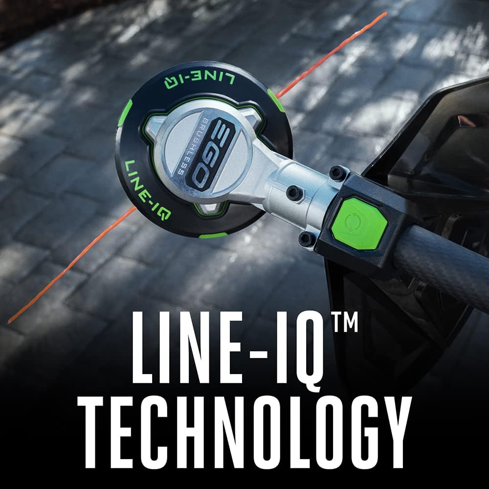 EGO POWER+ String Trimmer, Battery Powered, 16" Trimmer for Weeds and Grass with POWERLOAD, LINE IQ, Telescopic Carbon Fiber Shaft, Battery and Charger Not Included - ST1620T