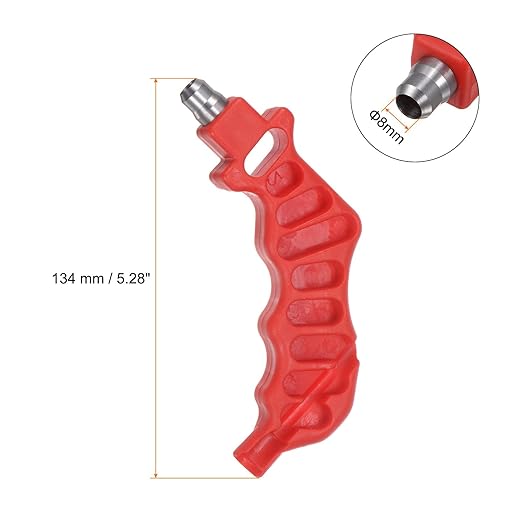 HARFINGTON 3Pcs 2-in-One Drip Irrigation Tubing Hole Punch 8mm for 1/4 Inch Fitting and Emitter Insertion Drip Tube Hole Punch Fitting Insertion Tools for Laying Branch Drip Pipes, Red