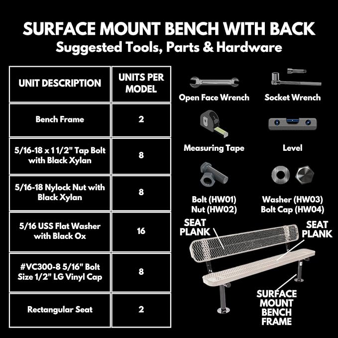 Coated Outdoor Furniture Heavy-Duty Outdoor Bench Thermoplastic Coated, Expanded Metal, Commercial-Grade Seating, Made in America (Surface with Back, 6 Ft, Textured Burgundy)