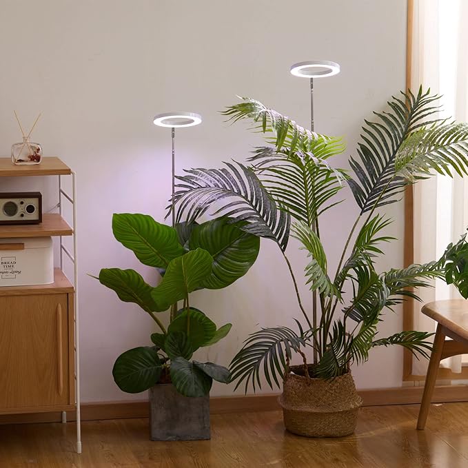 Plant Grow Light,yadoker LED Growing Light Full Spectrum for Indoor Plants,Height Adjustable, Automatic Timer, 5V Low Safe Voltage,Idea for Large Plant Light
