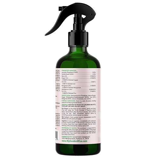 Orchid Food Bloom Booster Fertilizer - Bloom Orchids Fertilizer – Phosphorus and Potassium Formula 0-0.05-0.03 - Ready-to-Use Spray with Chelated Micronutrients (16 OZ)
