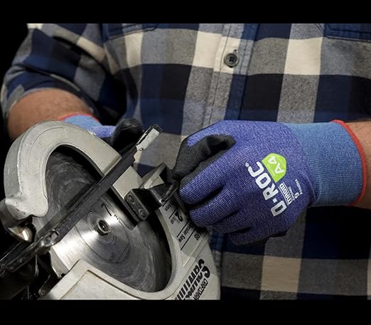 MAGID D-ROC ANSI A4 AeroDex Polyurethane Palm Coated Work Gloves, 1 Pair, Size 8/Medium, GPD482