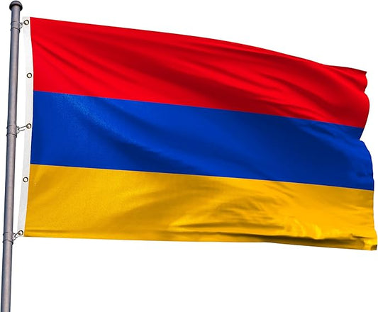 Armenia Extra Large Flag 10x15FT Giant Armenian National Polyester Flag With 5 Grommets For Patriotic Armenian Themed Festival Events Party Decoration (Armenia, 10x15FT)