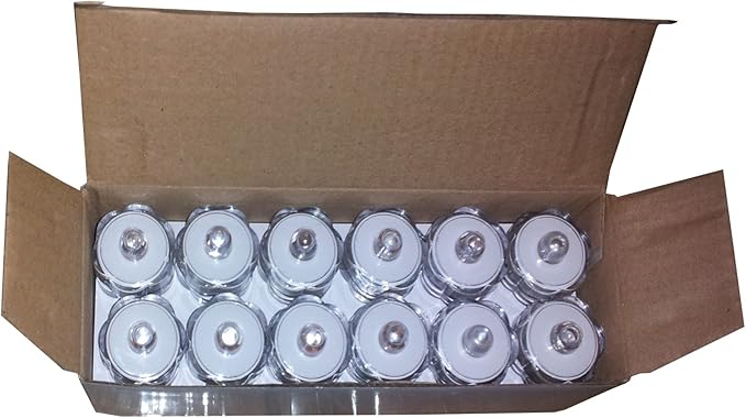 Bright LED Floral Tea Light Vase Submersible Lights for Party Wedding (Red, 30 Pack)