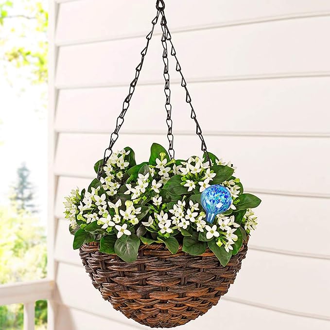 Plant Watering Globes Set of 6 - Large Self Watering Globes for Indoor & Outdoor Plants - Multicolored, Automatic, Glass Watering Bulbs for Daily Use, Plant Watering Devices