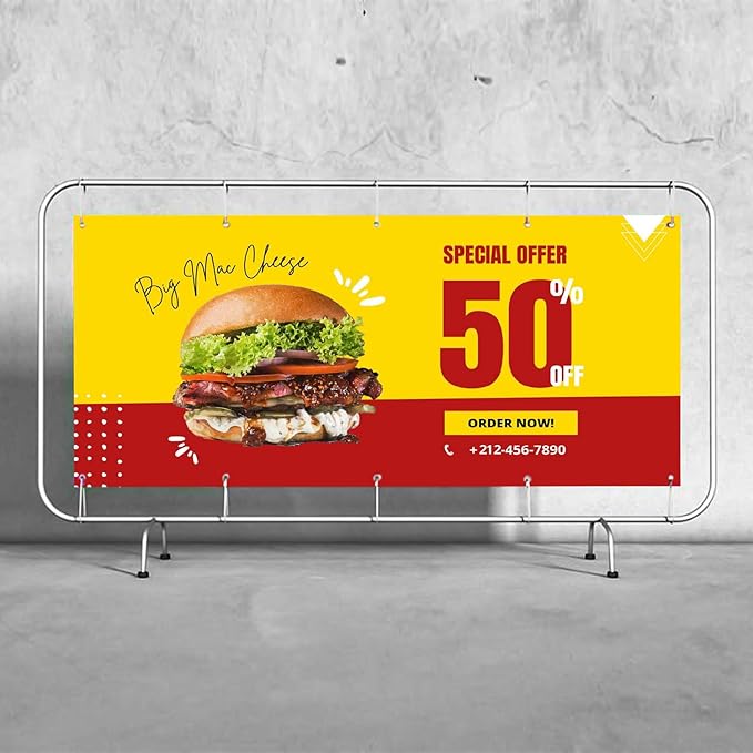Personalized Passion Vinyl Banner 2' x 10' - Customized Banner for Business, Graduation, Birthday Parties - Indoor/Outdoor Use - Full Color 13oz Vinyl Custom Signs with HD Printed Text, Photos