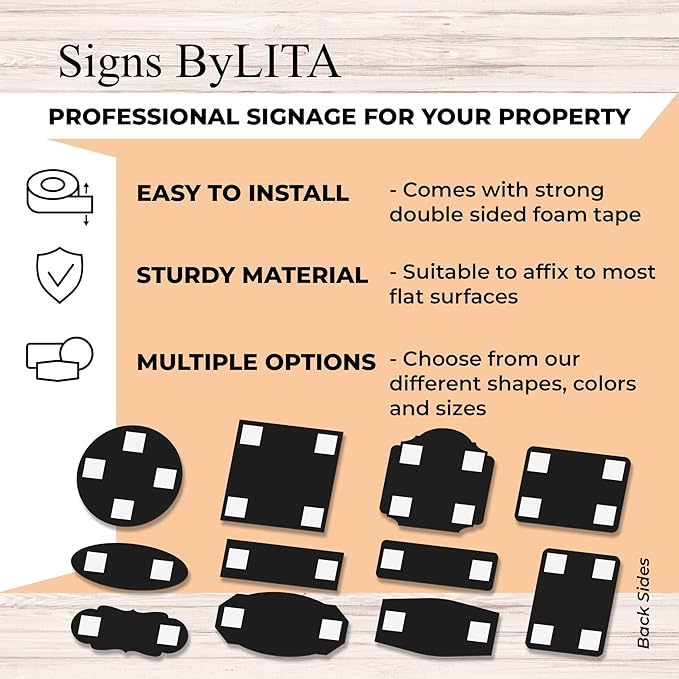 Signs ByLITA Standard Sprinkler Room Sign (Black/Silver) - Large 2 Pack