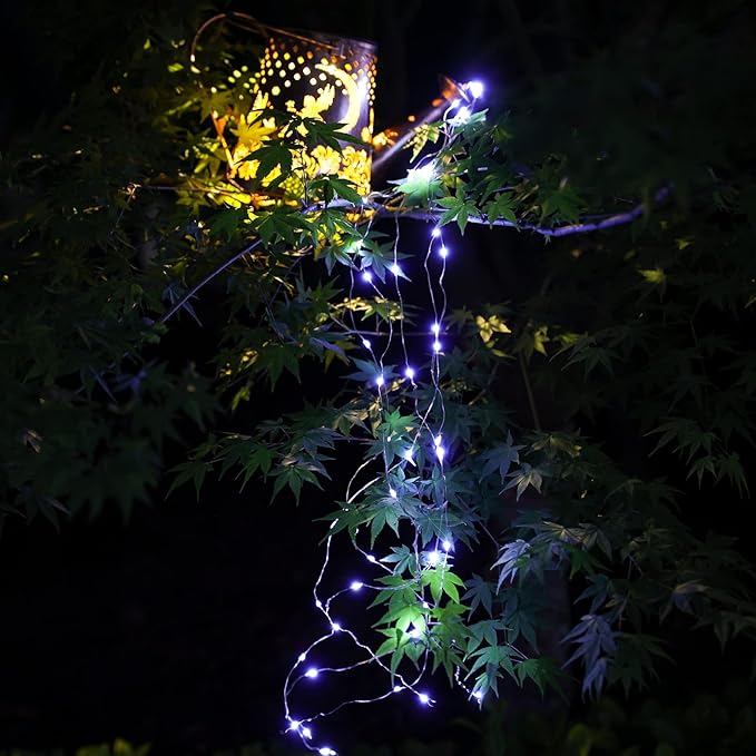 YJFWAL Solar Watering can with Lights, Unique Gifts for Mom Grandma Women Birthday, Waterproof Gardening Gifts Watering Can with Cascading Lights Outdoor Decor for Garden Patio Yard Pathway Backyard