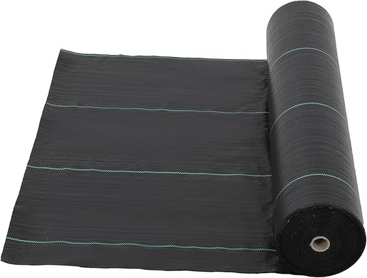 6 Ft x 300 Ft Heavy Duty Weed Barrier Landscape Fabric, 3.2Oz Professional Grade Weed Barrier Fabric for Gardening, Erosion Control & Construction, Durable Polypropylene Ground Cover