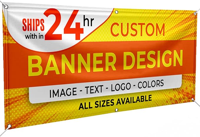 Personalized Passion Vinyl Banner 8' x 15' - Customized Banner for Business, Graduation, Birthday Parties - Indoor/Outdoor Use - Full Color 13oz Vinyl Custom Signs with HD Printed Text, Photos