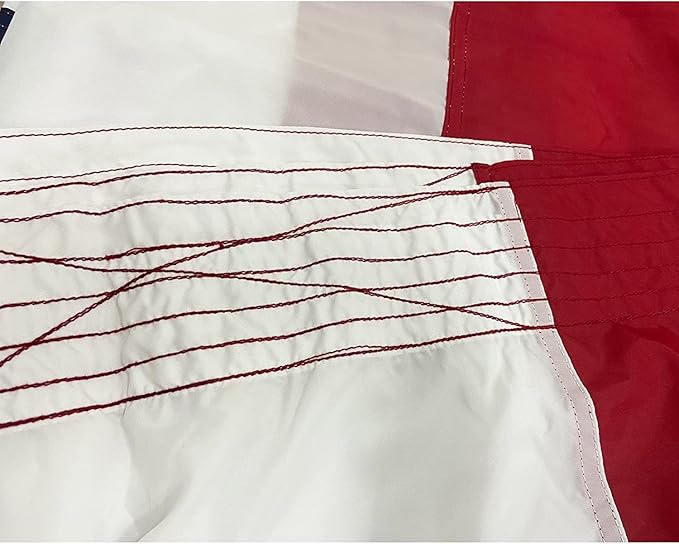 Homissor American Flag 15x25 Ft Large US Flags USA Giant United State Flag Heavy Duty Outdoor Embroidered Stars for All Weather High Wind Sewn Stripes With Brass Grommets