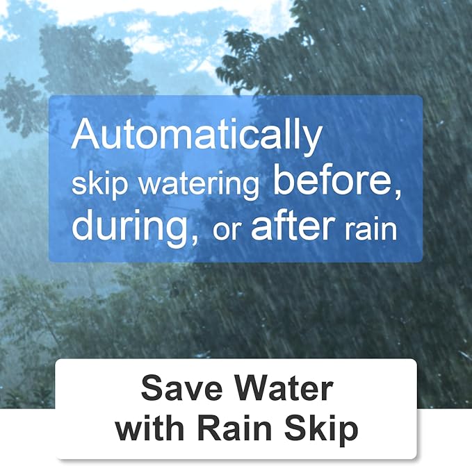 LinkTap D1 Wireless Water Timer & Gateway, 2 Zone Smart Hose Faucet Timer, Built-in Flow Meters, Real-Time Fault Detection & Notification, Weather Adaptive, Better Range Than WiFi, IP66, 2-Yr Warranty