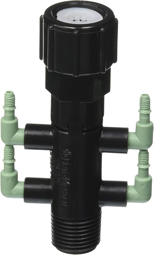 Orbit 2 Pack Drip System Shrub Adapter 4-Port Watering Manifold for 1/4 Inch Tube…