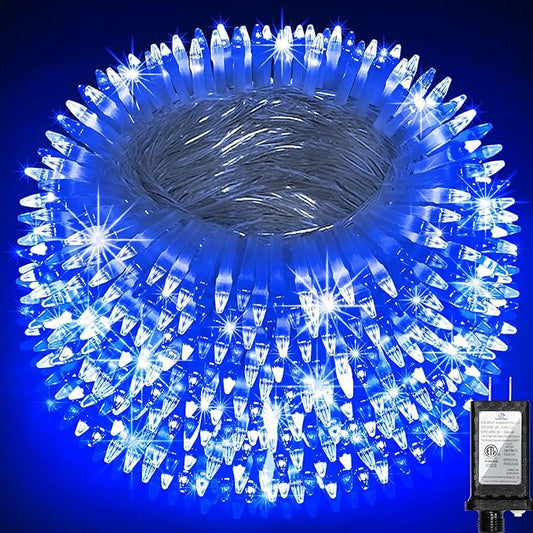 750 LED 246FT Christmas Lights Outdoor, Super Long Waterproof Christmas String Lights with 8 Modes, Christmas Tree Lights with Timer Memory for Fence Garden Xmas Wedding Party Decor Blue