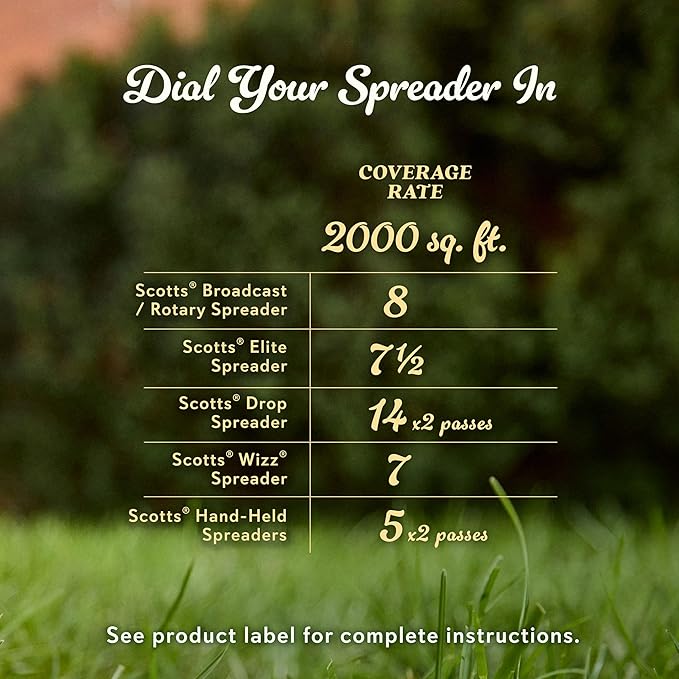 O.M. Scott and Sons Natural Grass Food, Food for Lawns, Fertilizes for up to 10 Weeks, Covers up to 2,000 sq. ft., 12.72 lbs., 2-Pack