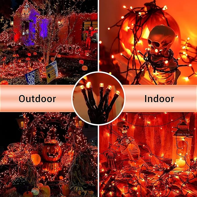2 Pack Solar Christmas Lights, Total 400LED 144FT Solar String Lights Outdoor Waterproof, 8 Modes Christmas Light for Outside Xmas Tree Patio Yard Garden Festival Decorations