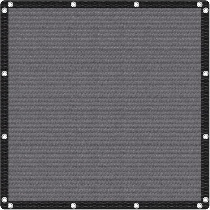 VICLLAX Shade Fabric Sun Shade Cloth with Every 2 FT Grommets for Patio Garden Pergola Cover Canopy 6x22 FT, Grey