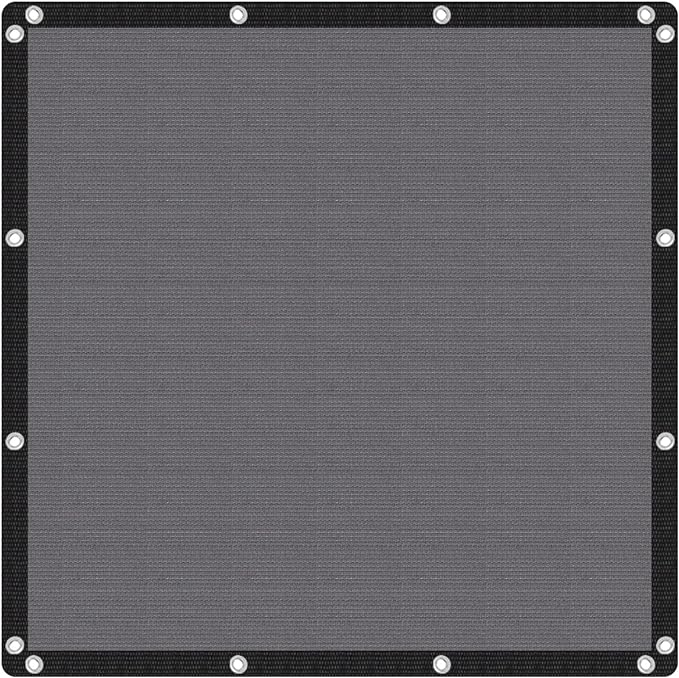 VICLLAX Shade Fabric Sun Shade Cloth with Every 2 FT Grommets for Patio Garden Pergola Cover Canopy 20x24 FT, Grey