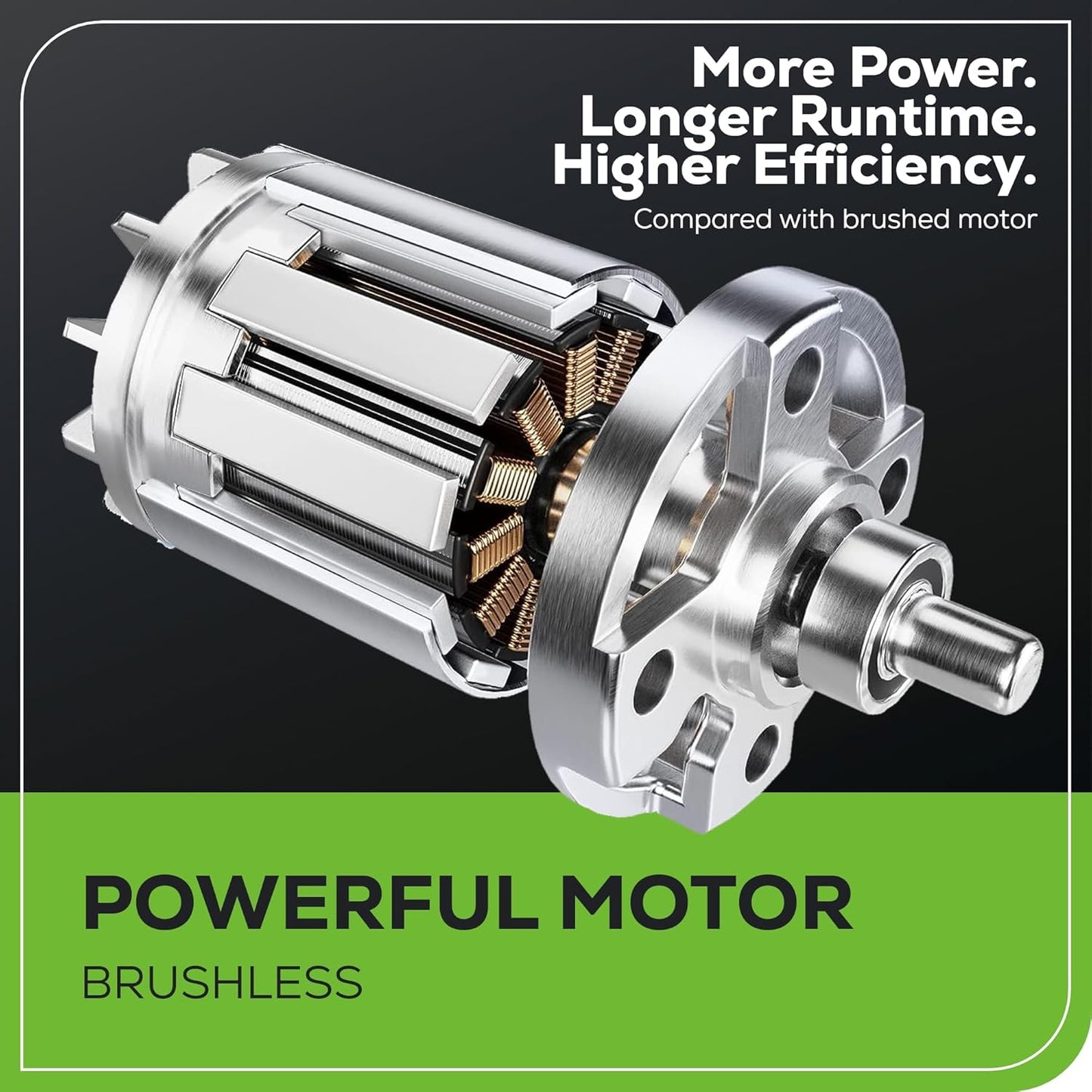 Greenworks 80V 16" Brushless Cordless (Attachment Capable) String Trimmer, 2.5Ah Battery and Charger Included