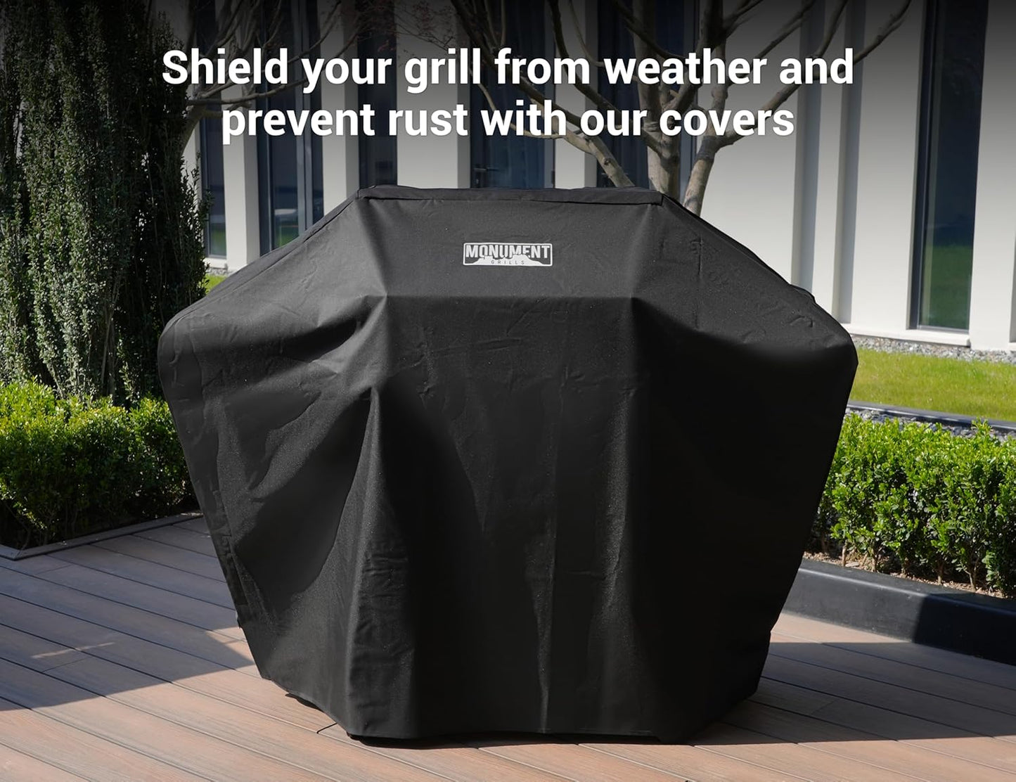 Monument Grills Larger 4-Burner Propane Gas Grills Stainless Steel with BBQ Cover(2 Items), Outdoor Use