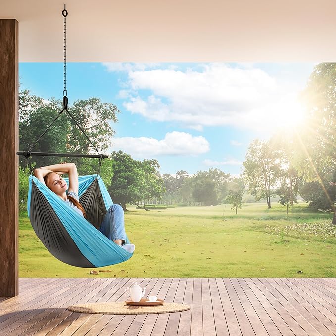 Sorbus Hanging Hammock Chair - Tree Pod Sensory Swing - Outdoor Camping Cacoon Chair - Collapsible and Lightweight Swings - Swinging Rocker Chairs for Camp, Travel, Hiking, Tent, Porch (500 lb Max)