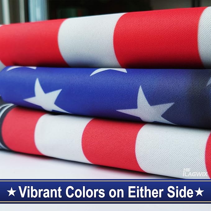 FLAGWIX American Flags, Farmer Tractor Flags - 4th of July Decorations for Home, Outside, House Flags 30x40, Tractor Farmer American Flag - Double Sided Heavy Duty Canvas, Decorative Outdoor Flags