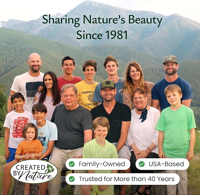 Created By Nature Bee & Butterfly Wildflower Seed Mix, 16 Varieties, 30,000 Seeds