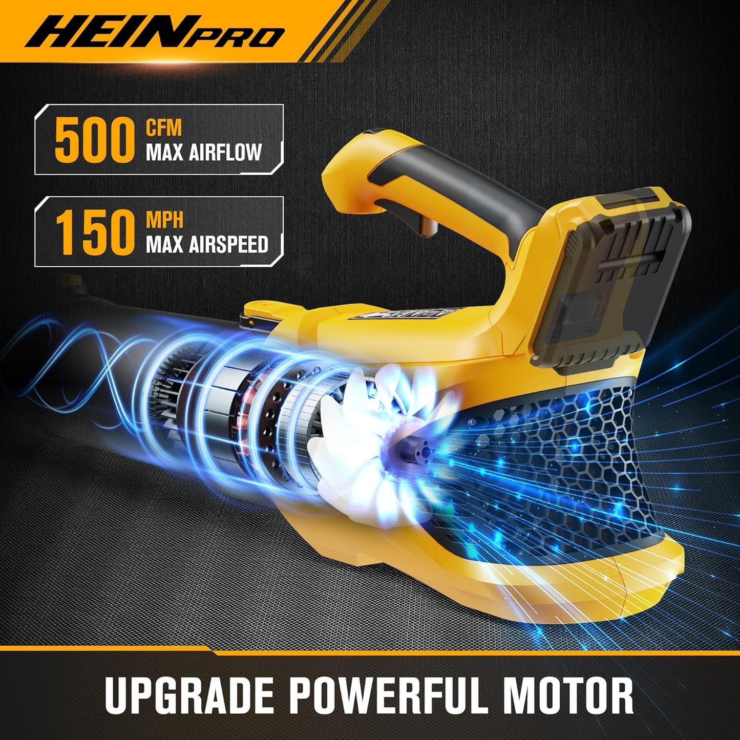 2-in-1 Cordless Leaf Blower and String Trimmer Combo Compatible with Dewalt 20V Battery, 500CFM/150MPH Electric Leaf Blower, 12-Inch Cordless Weed Wacker/Weed Eater/Grass Trimmer (Bare Tool)